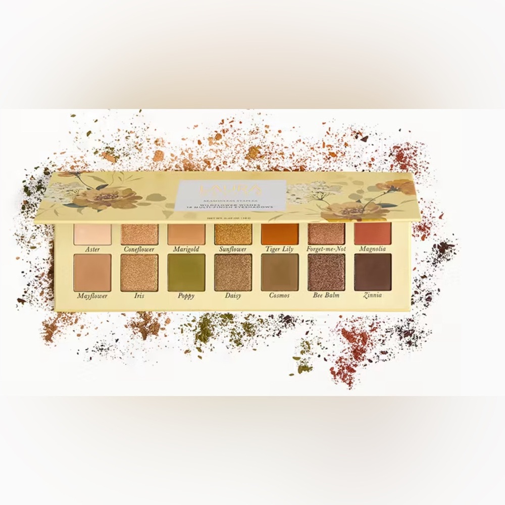 New LAURA GELLER Seasonless Staples Wildflower Wishes 14-Well Eyeshadow Palette